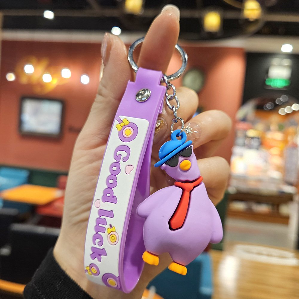 cute silicone car animal key chain cute keychain/soft pvc keychain/rubber keychain gift for women rubber metal key chains