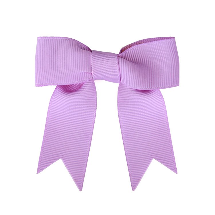 Factory supply white grosgrain ribbon pre-tie handmade Spot ribbed ribbon with bow Fishtail Solid color packaging ribbon