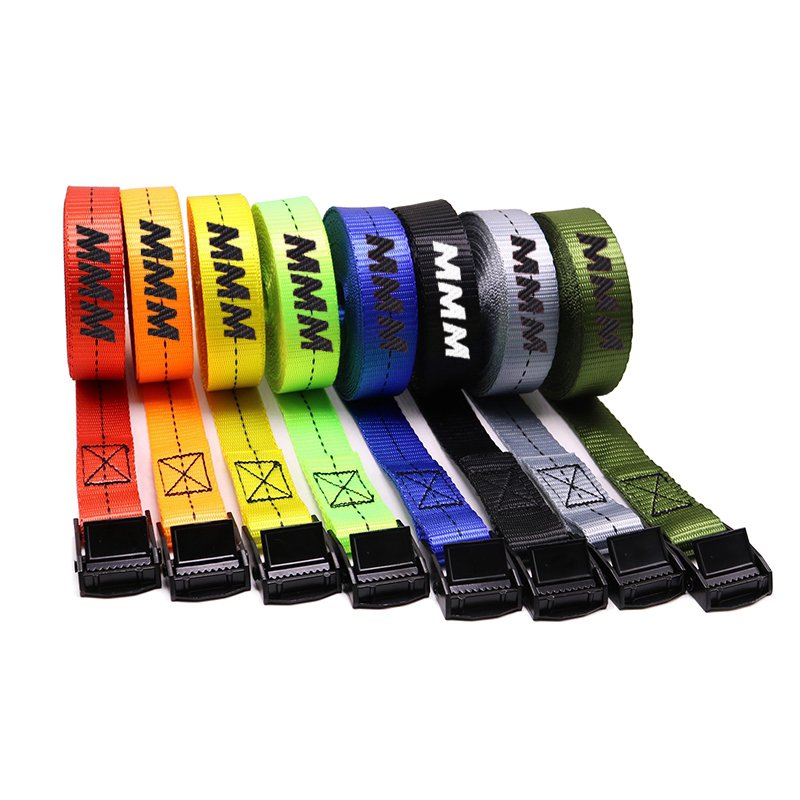1 Inch 25mm Black E-Coating Cam Buckle Lashing Strap Tie Down Strap Custom Logo