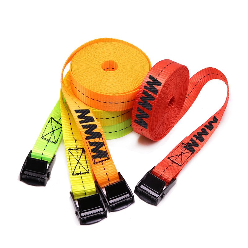 1 Inch 25mm Black E-Coating Cam Buckle Lashing Strap Tie Down Strap Custom Logo