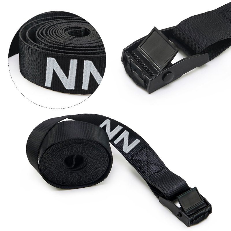 1 Inch 25mm Black E-Coating Cam Buckle Lashing Strap Tie Down Strap Custom Logo