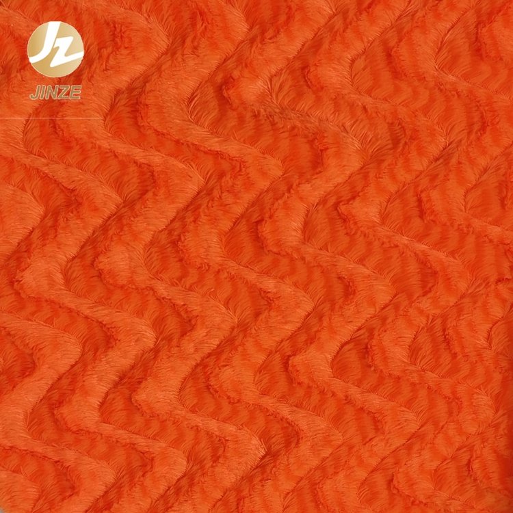 JZ 100% Polyester Recycled Custom Print Tie Dye Printed Pv Plush Fabric For Making Soft Toys