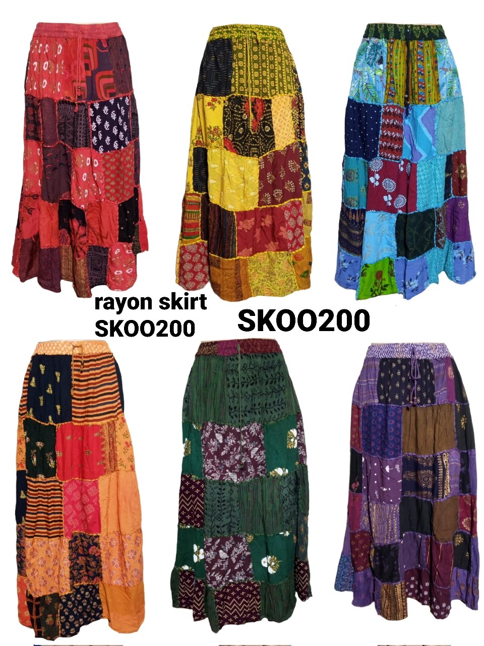 Wholesale Women Clothing Elegant High Waist Pleated Lace Trim Chiffon Silk Maxi Skirt Casual Dresses Light Denim