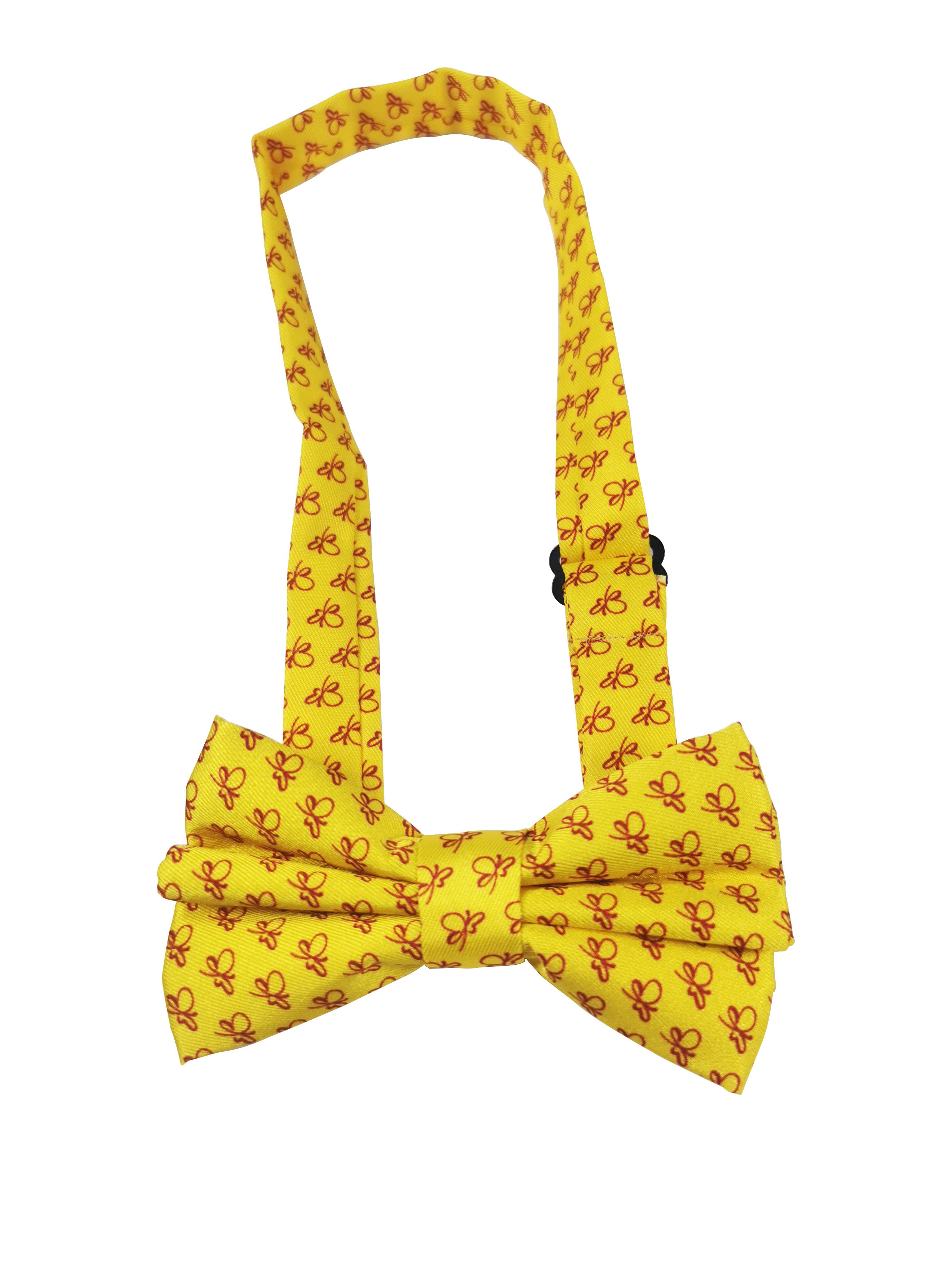 Custom Pattern Bowtie Necktie Fashion Polyester Bow tie Silk Ties For Men
