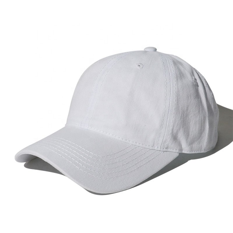 High Quality Blue Blank 6-Panel Baseball Cap Washed Cotton Tie Dye Baseball Cap Custom Design Jeans Cap