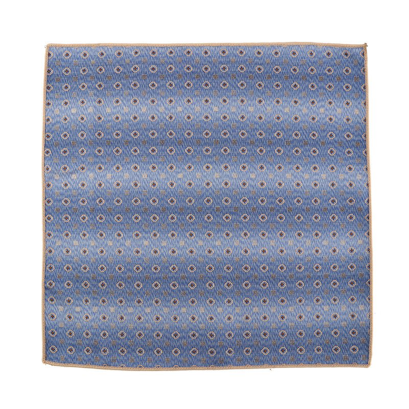 Manufacturer Silk Scarf 1200 needle high density men's elegant retro business suit pocket scarf square