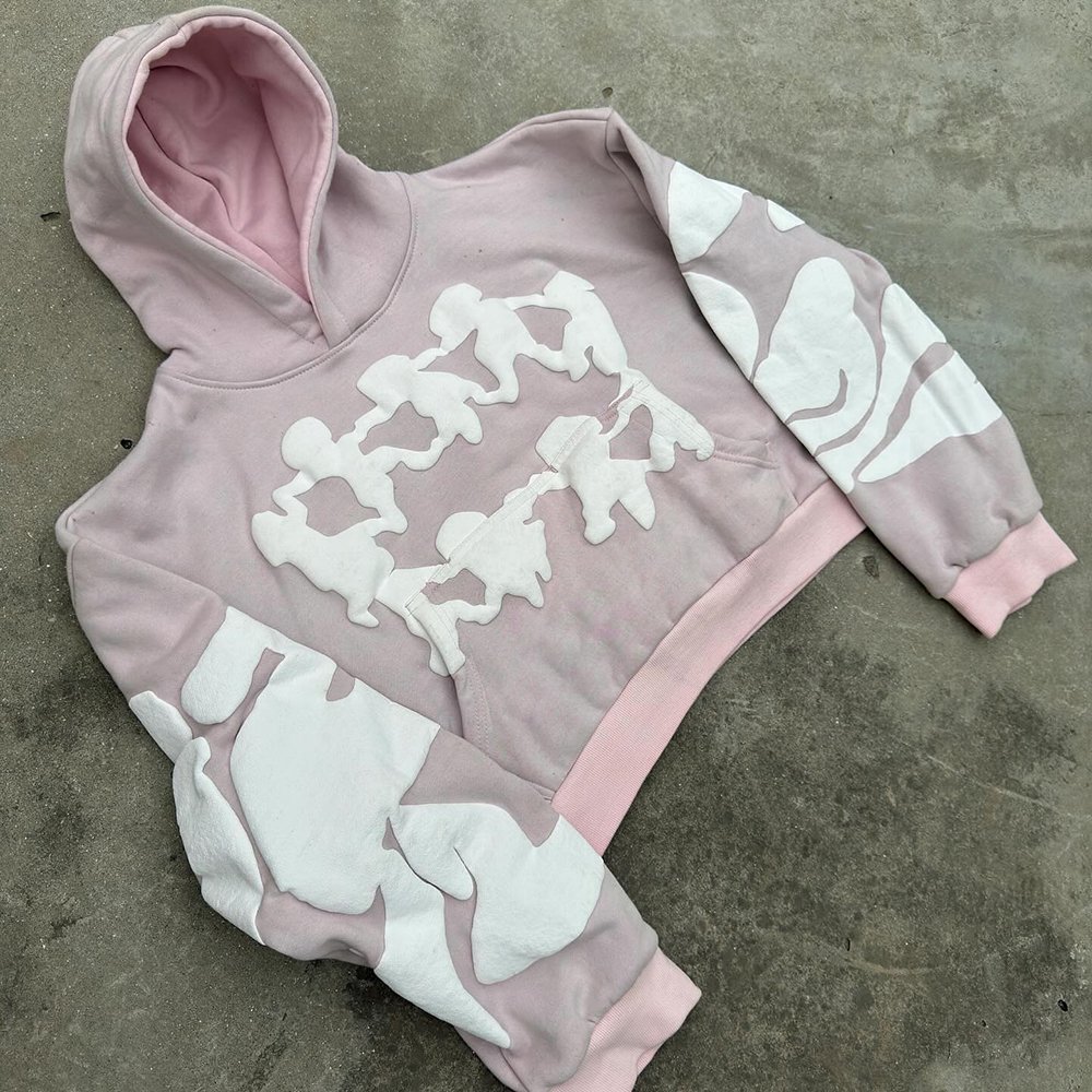 Huili Factory High Quality Thick Cotton Unisex Oversized Hoodies Custom 500 Gsm Heavyweight Boxy Fit Men 3D Puff Printing Hoodie