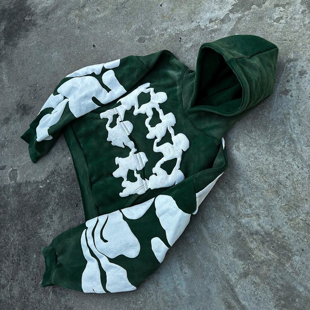Huili Factory High Quality Thick Cotton Unisex Oversized Hoodies Custom 500 Gsm Heavyweight Boxy Fit Men 3D Puff Printing Hoodie