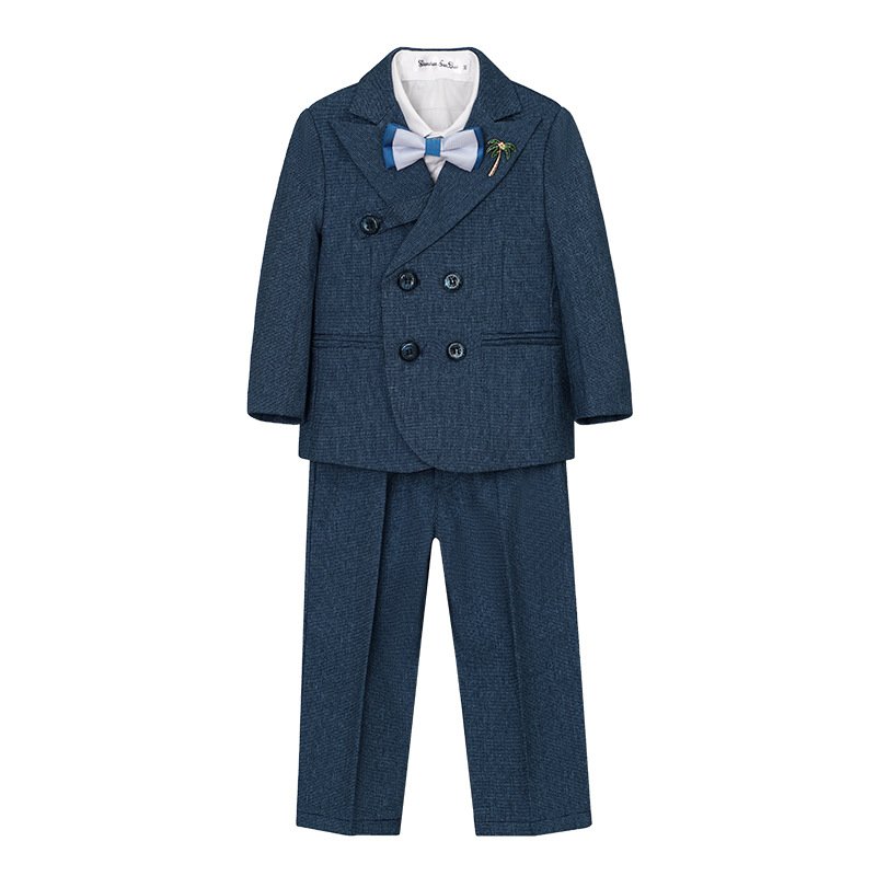 Wedding Boys Waistcoat Suits Kids Blazers Long Sleeve Formal Suits Boy Clothing Sets Costume Kids Party Outfit Children Clothing