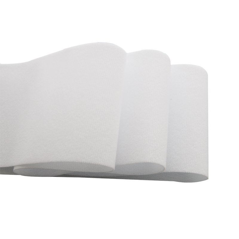 Popular hot sale 180G Polyester White Baby Soft Hook and Loop Fabric