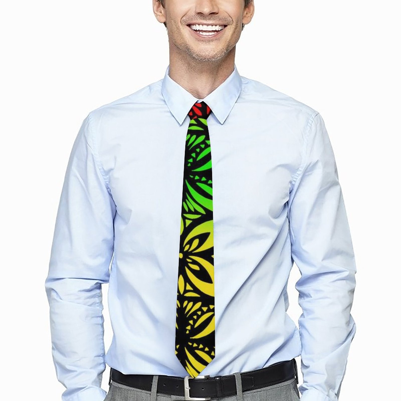 New High Quality Custom Polyester Neckties Polynesian Hawaii Tribal Design Mens Neck Tie To Match Shirts For Business Gentlemen