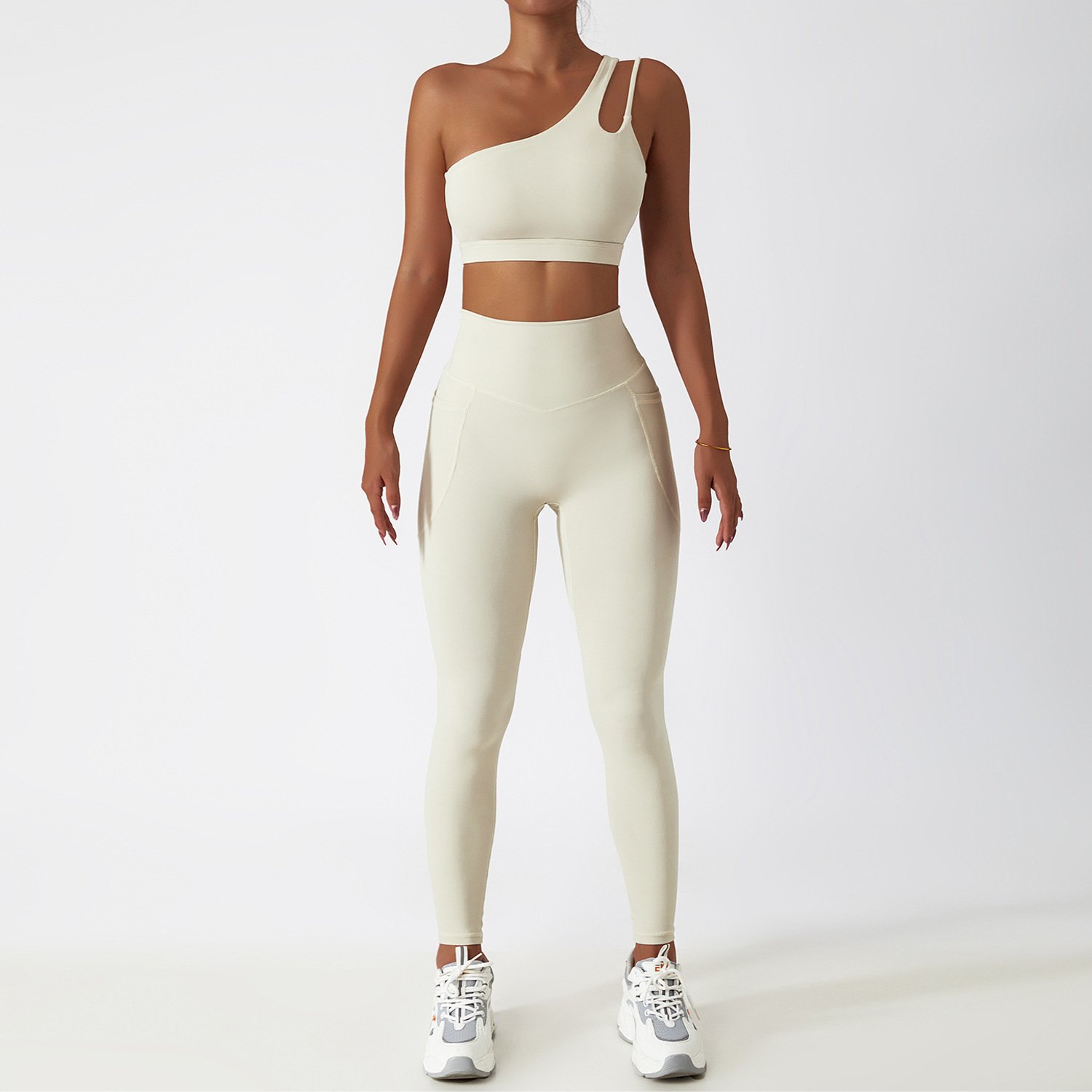 Newest Women Compression Soft Stretchy Quick Dry Lightweight Running Legging Bra Set