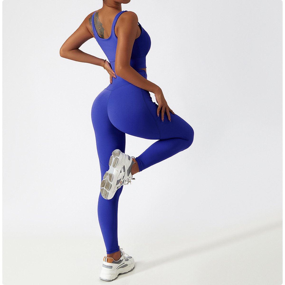 Newest Women Compression Soft Stretchy Quick Dry Lightweight Running Legging Bra Set