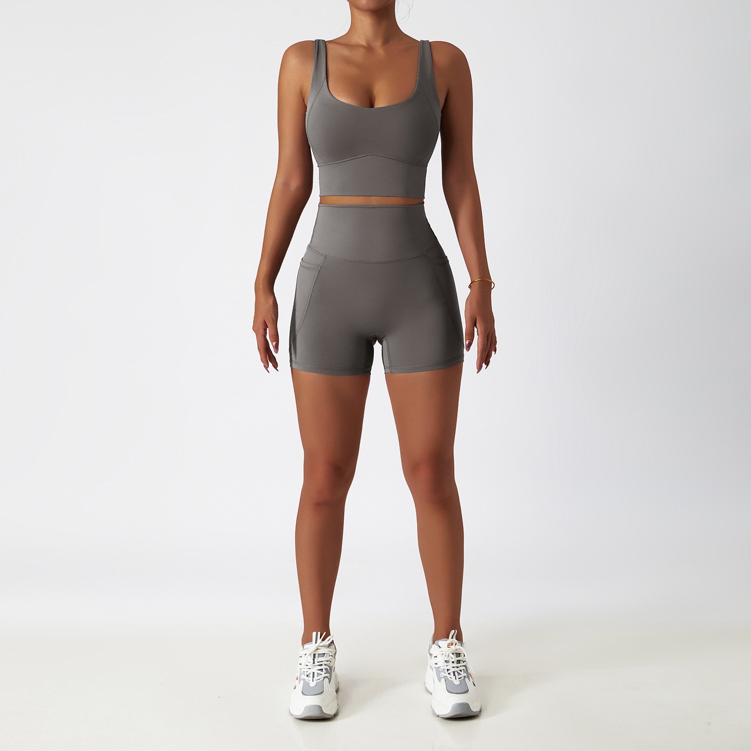Newest Women Compression Soft Stretchy Quick Dry Lightweight Running Legging Bra Set
