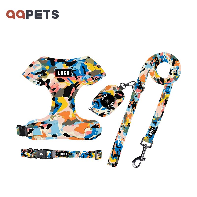2024 Hot Seller Custom dog harness thanksgiving Pet Vest Adjustable Designer Dog Harness Leash & Collar Set