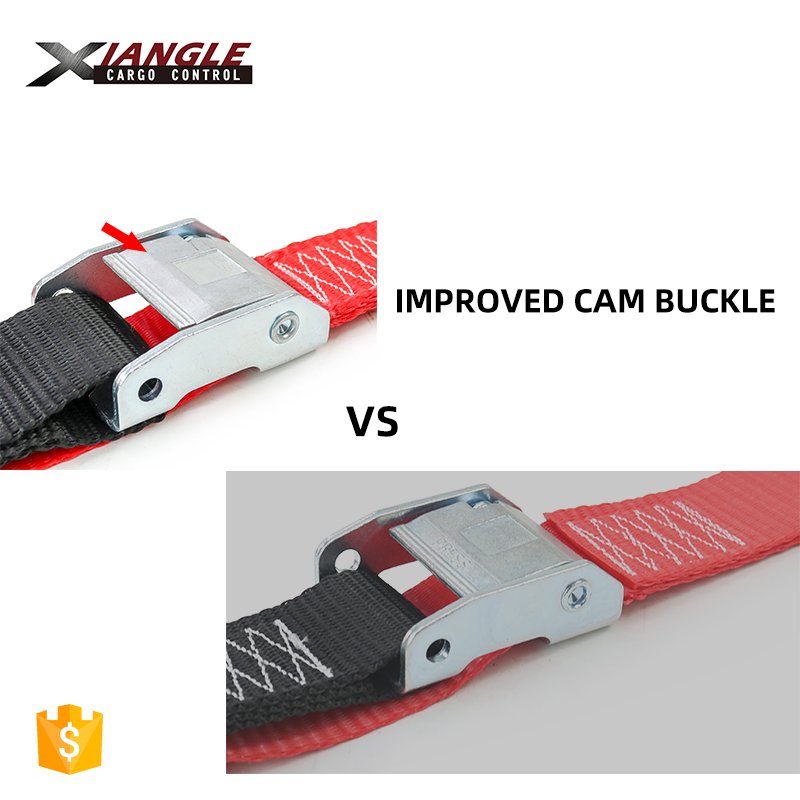 New 2pk Heavy duty 1.5inch motorcycle straps lashing strap with cam locking buckle locked S hook machines tie down straps