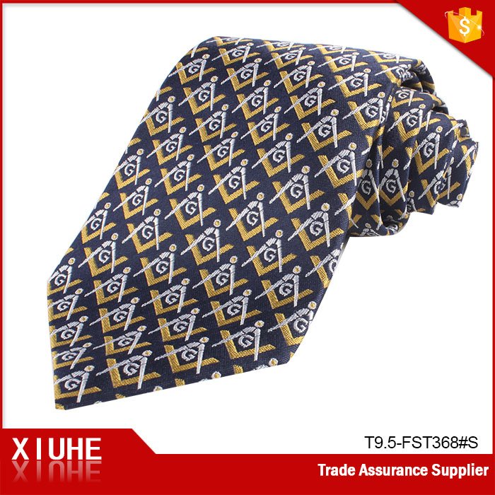 wholesale custom silk mens freemason tie masonic necktie woven custom brand silk necktie