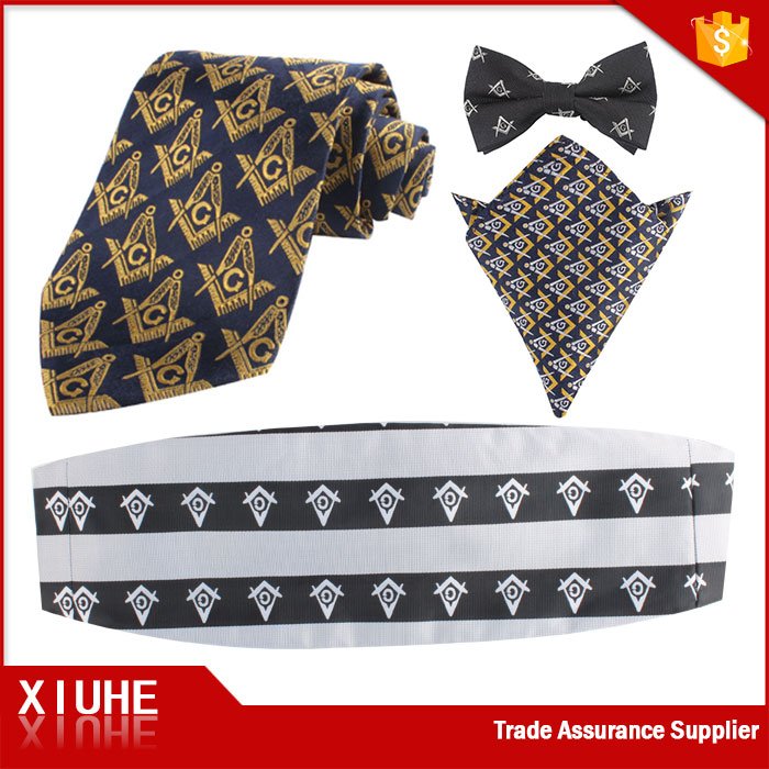 wholesale custom silk mens freemason tie masonic necktie woven custom brand silk necktie