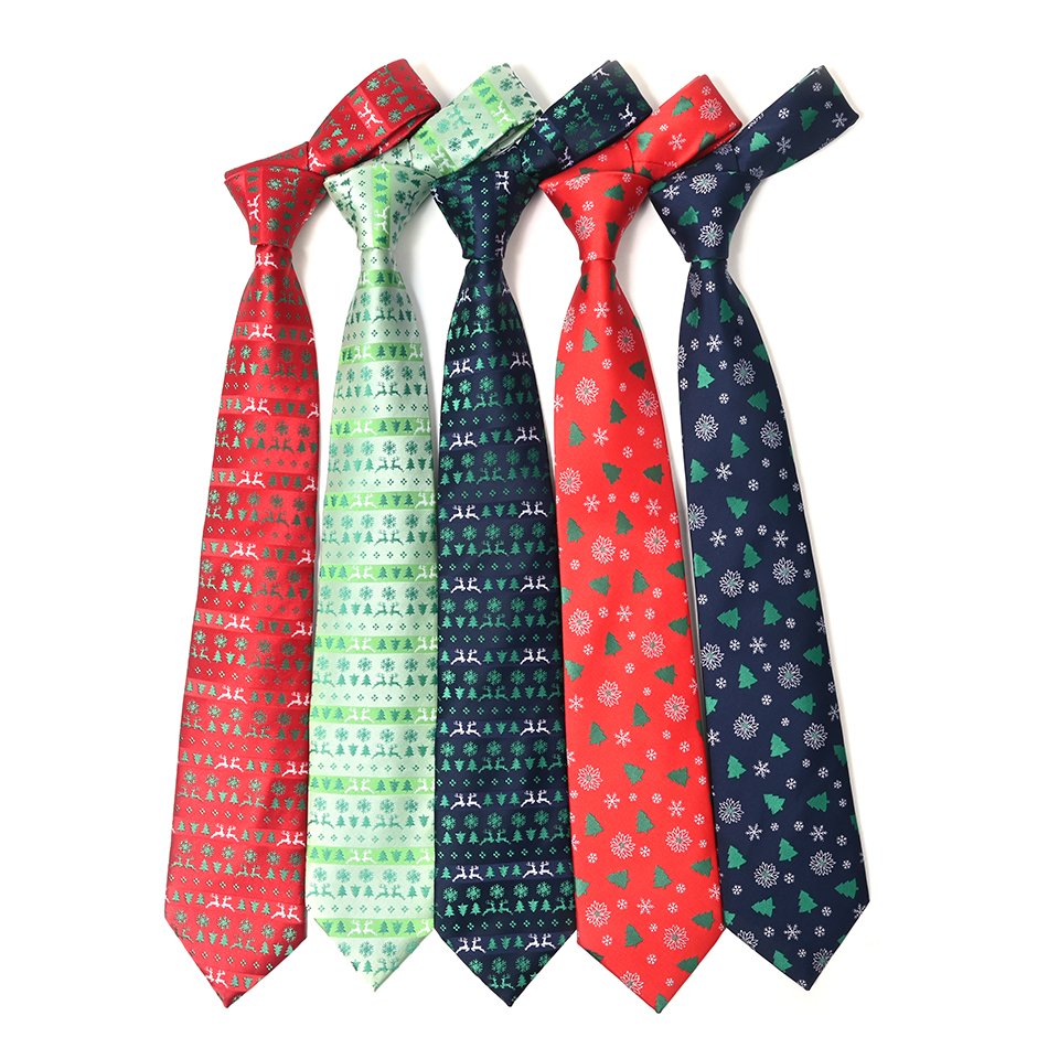 Yili Funny Mens Tie Holiday Season Party Gifts Neckties for Halloween Thanksgiving Christmas