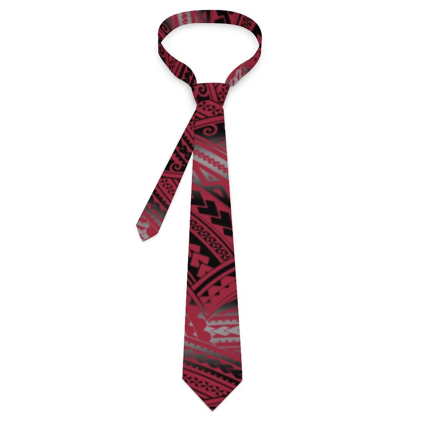 1MOQ Drop Shipping Polynesian Samoan Tribal Design Custom High Quality Fashion Trendy Casual Men's Tie