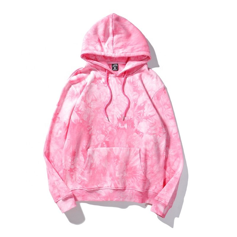 Wholesale High Quality Neutral Oversize Pullover Tie dye Hoodie Sweatshirts Mens Tye Dye Hoodies