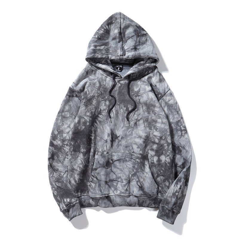 Wholesale High Quality Neutral Oversize Pullover Tie dye Hoodie Sweatshirts Mens Tye Dye Hoodies