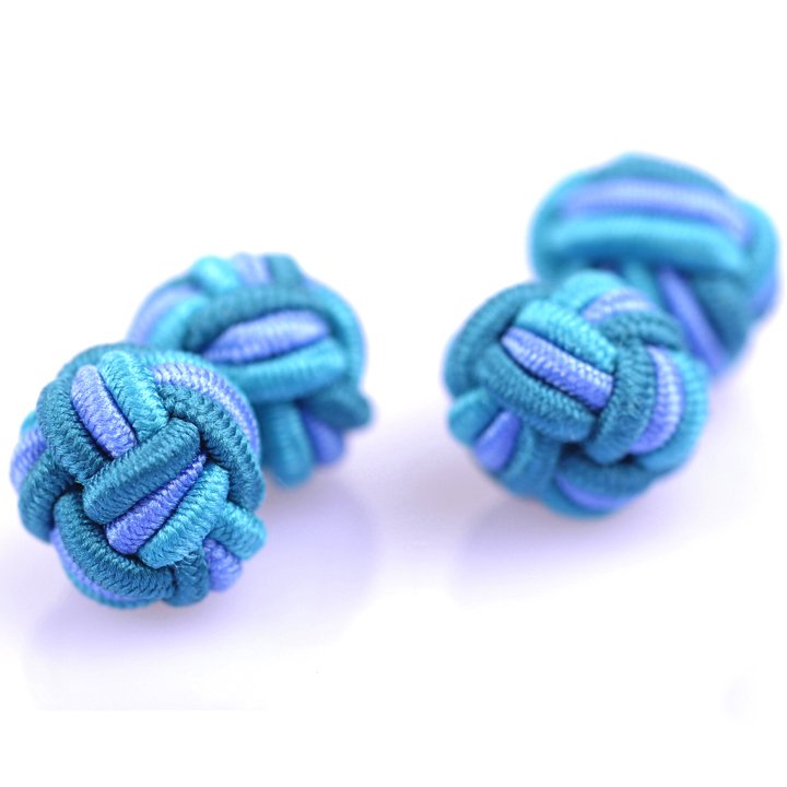 Factory Wholesale Multi-Colored Silk Cuff Links Men's Button Shirt Knot Cufflinks for Wedding Party Gift for Women Children