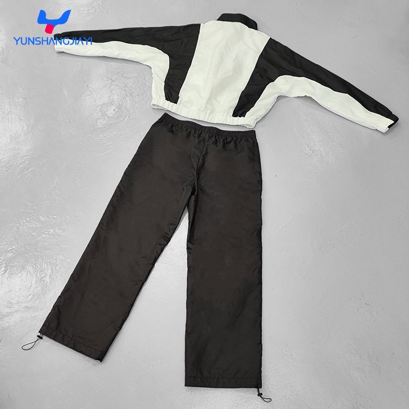 YSJY men jogger set custom logo full zip up track suits nylon windbreaker tracksuit