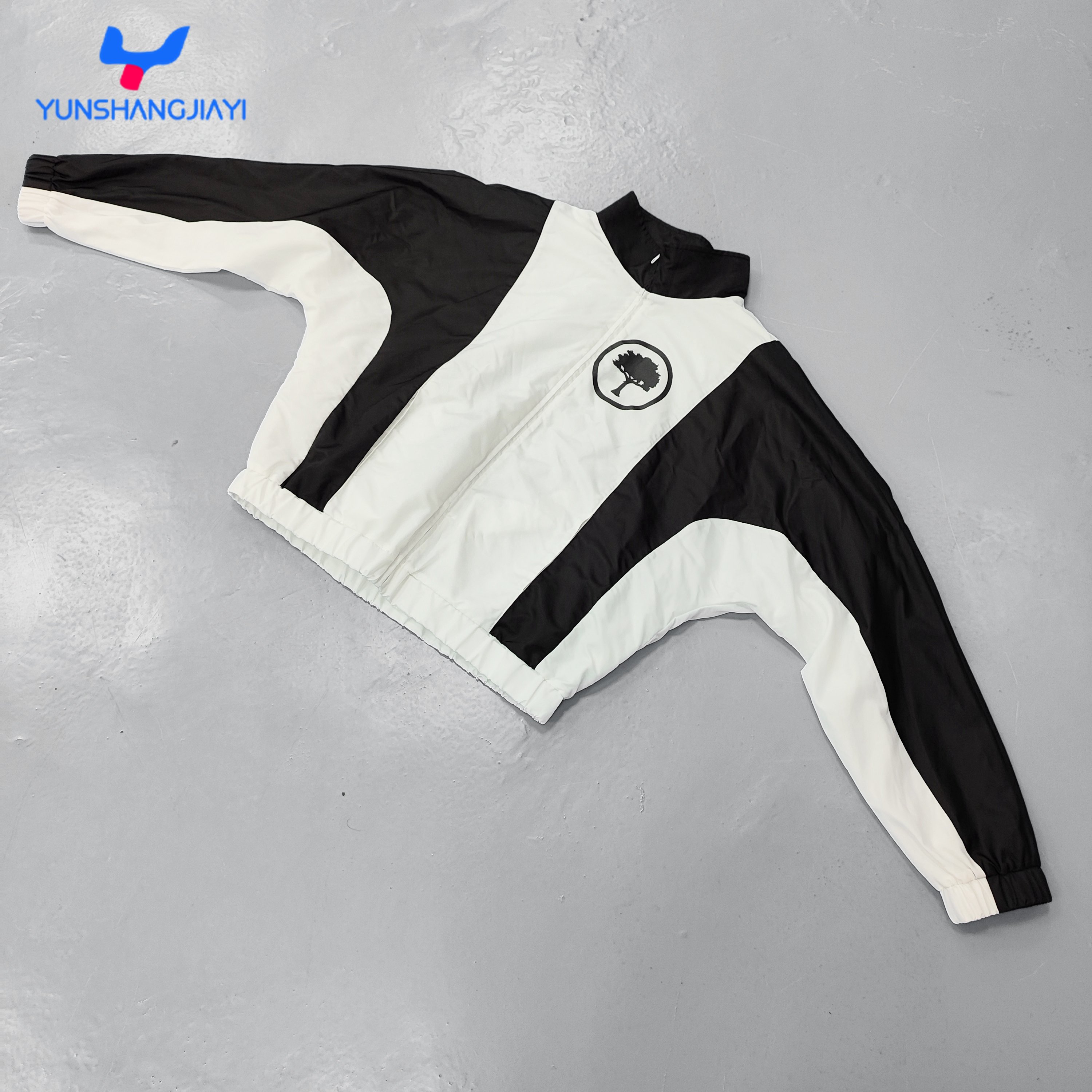 YSJY men jogger set custom logo full zip up track suits nylon windbreaker tracksuit