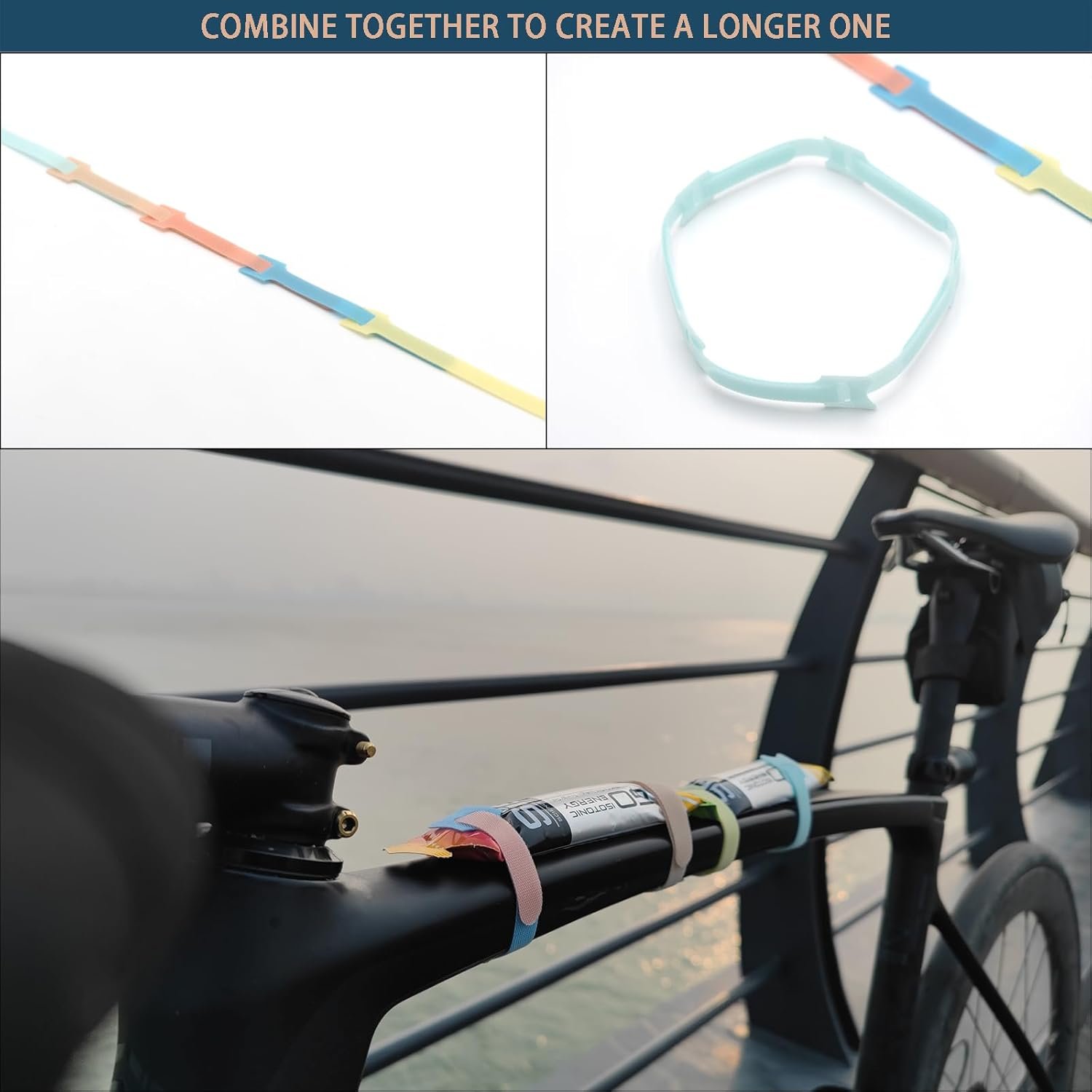 Hook Loop Cable Tie 1/2" Nylon Hook And Loop Fastener Tape Thin Pre-cut Design Wire Management Adjustable Cord Organizer