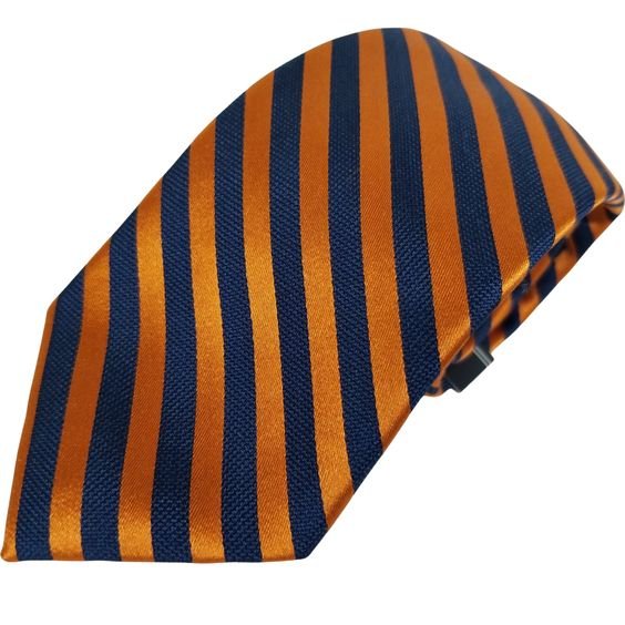 2024 Wholesale Men's Customized Golden Sublimation Fashion Trendy Embroidered Polyester Silk Suit Accessories Label Tie For Men