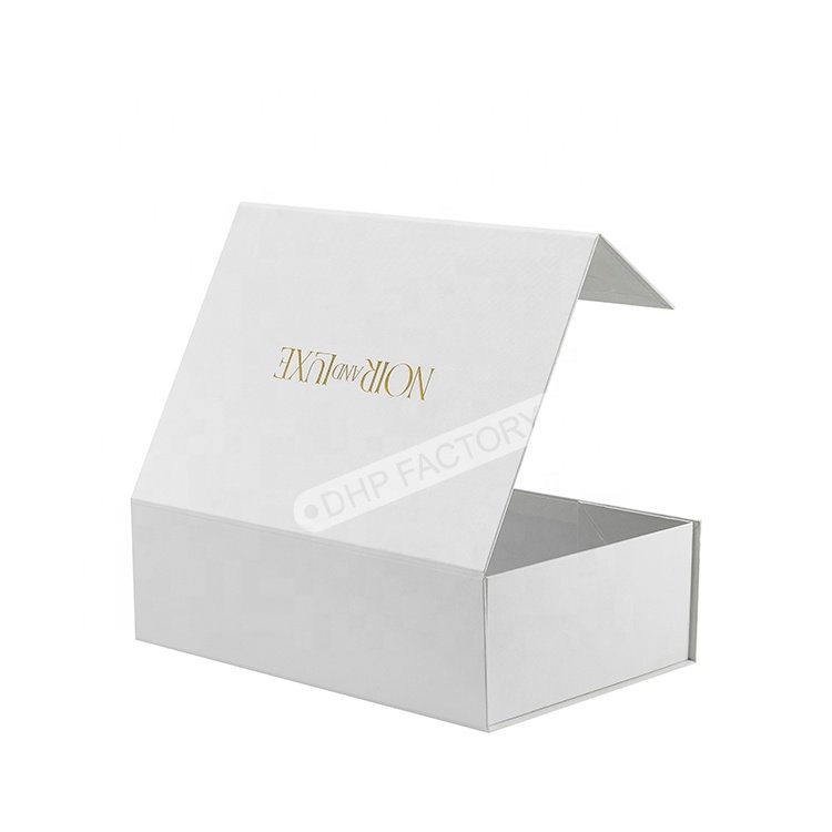 Luxury Fashion Accessories Custom Logo Two Piece Magnetic Rigid Cardboard Beige Women Gift Silk Scarf Kraft Paper Packaging Box