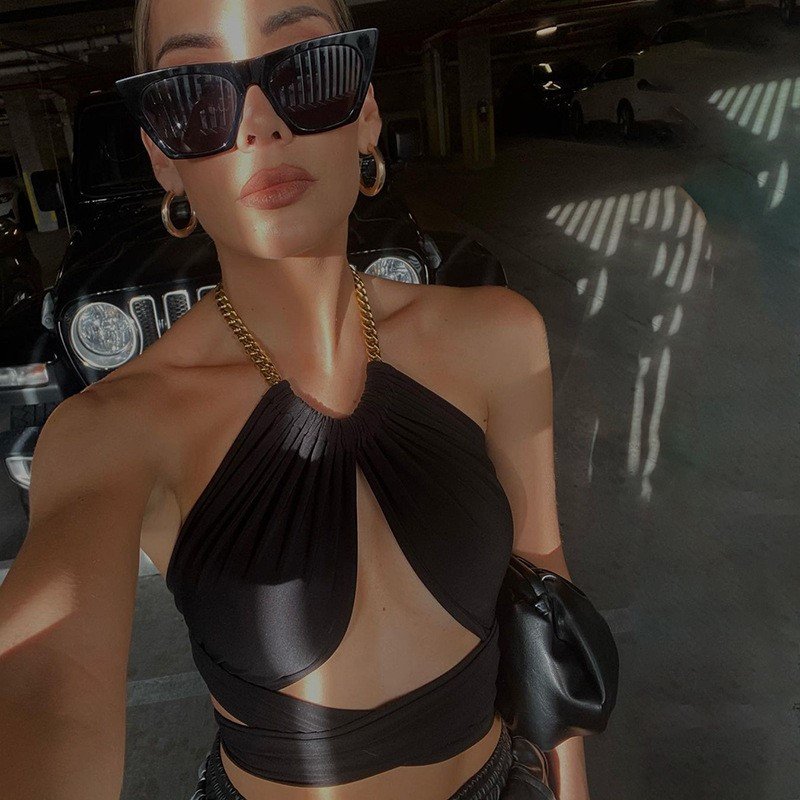 Popular Design Summer Backless Tops Sexy Crop Top for women