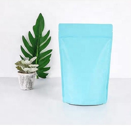 Low MOQ Plastic Food Storage Snack Dried Fruit Packaging Standup Ziplock Pouch Matte Black