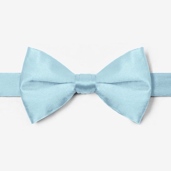 Wholesale cheap price boys decoration silver solid color bow tie