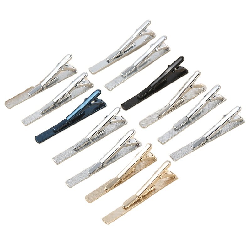2024 new boyi Factory direct tie clips for men classic tie clip silver gold bla bar pin high quality competitive price tie clip