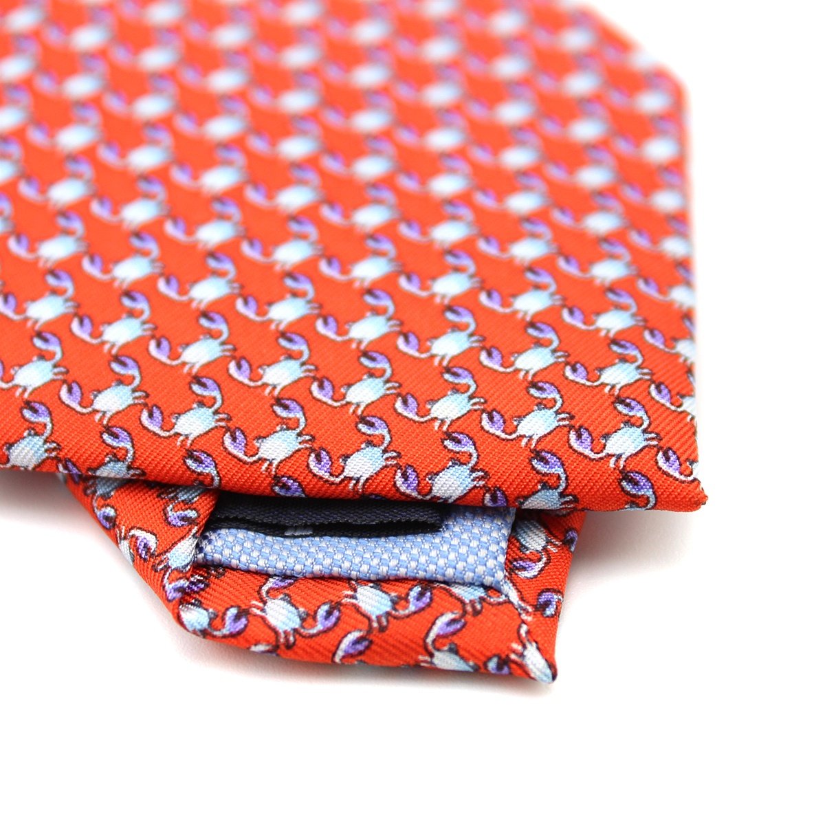 Holiday Necktie Mens Gift luxury Unique Fashion Cardinal Custom Printed Red Series Silk Cyan Crab Sea Animal Neck Ties For Men