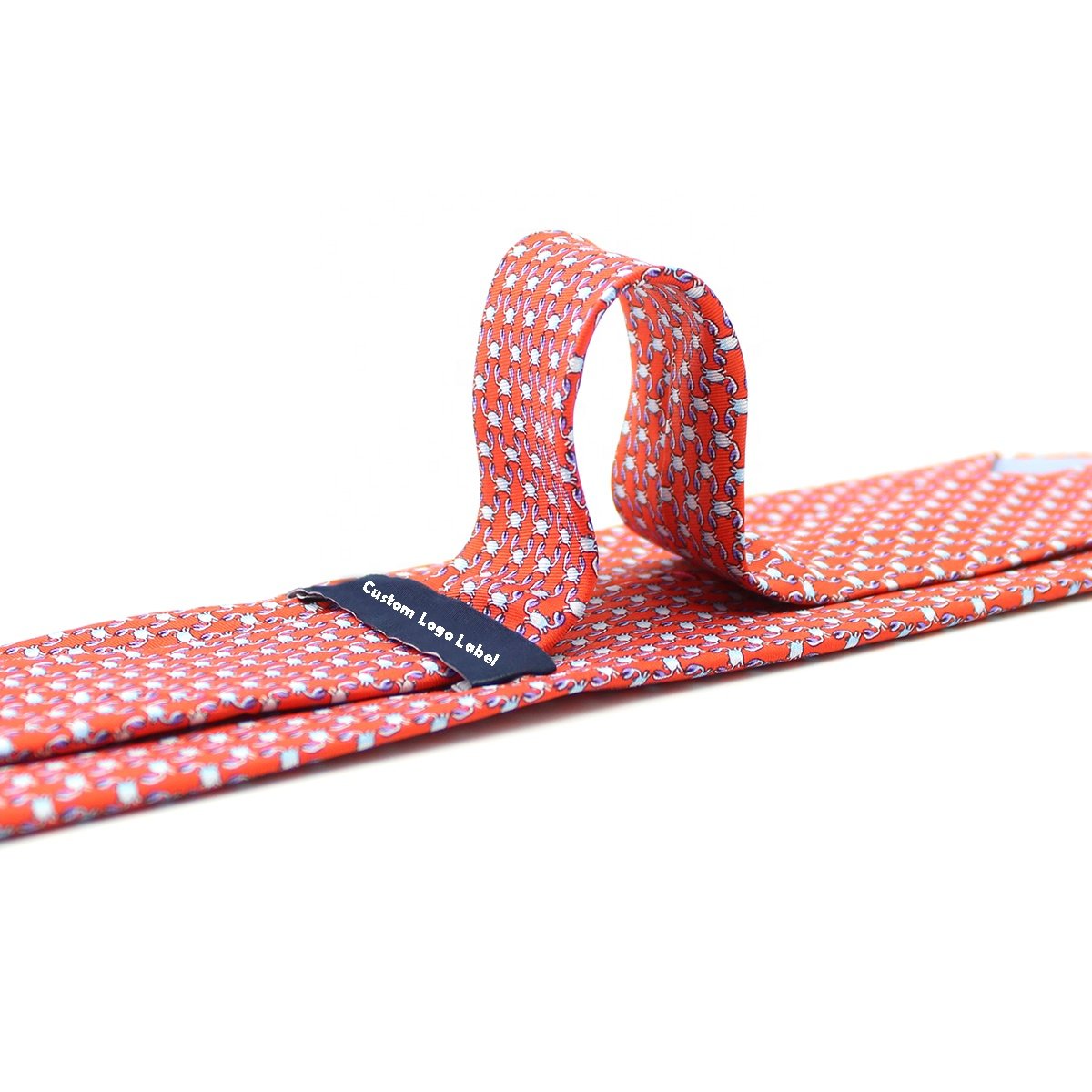 Holiday Necktie Mens Gift luxury Unique Fashion Cardinal Custom Printed Red Series Silk Cyan Crab Sea Animal Neck Ties For Men