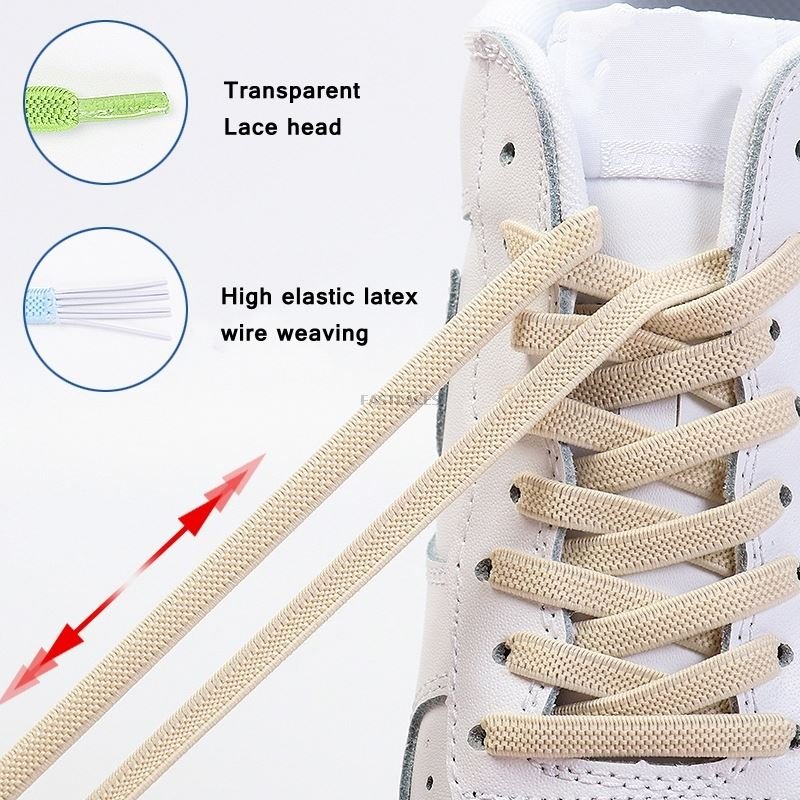 Elastic Metal Chrysanthemum Lock Shoelaces Flat Magnetic Easy Lazy Shoelace Fast Sneaker Lazy Laces No Tie Shoe Laces