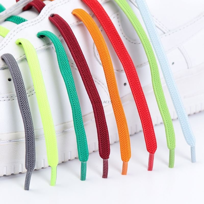 Elastic Metal Chrysanthemum Lock Shoelaces Flat Magnetic Easy Lazy Shoelace Fast Sneaker Lazy Laces No Tie Shoe Laces