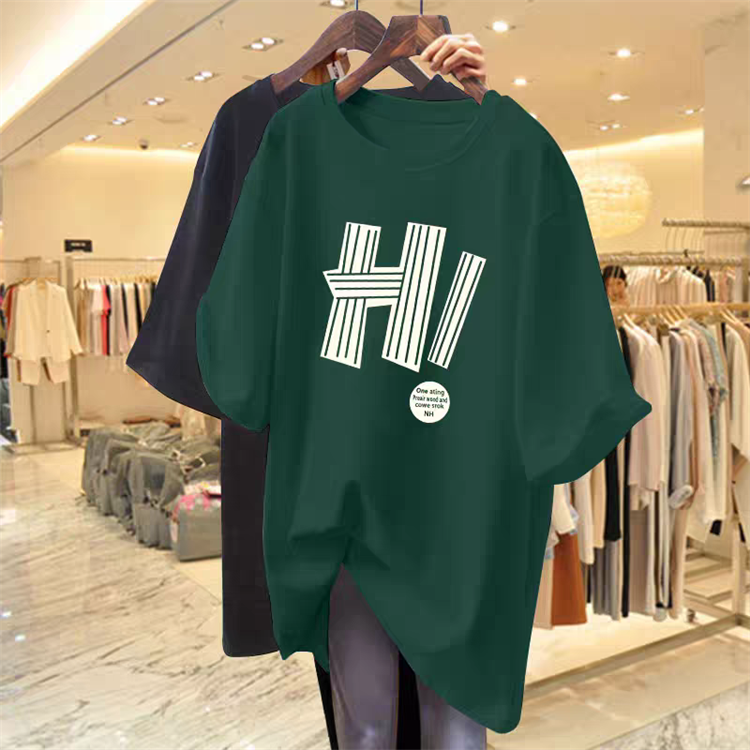 Hot selling 100% cotton oversized Women's T-shirts Fashion custom printed T-shirts Cheap original designer T-shirts for women