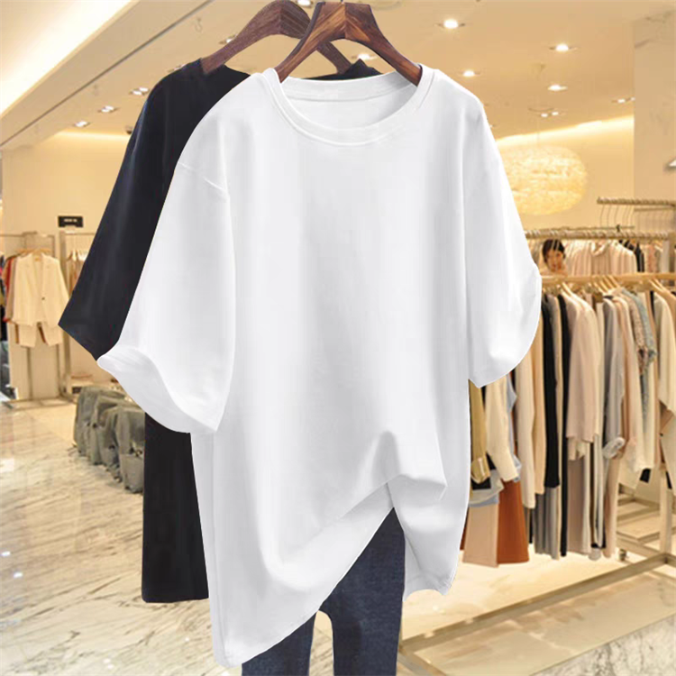 Hot selling 100% cotton oversized Women's T-shirts Fashion custom printed T-shirts Cheap original designer T-shirts for women