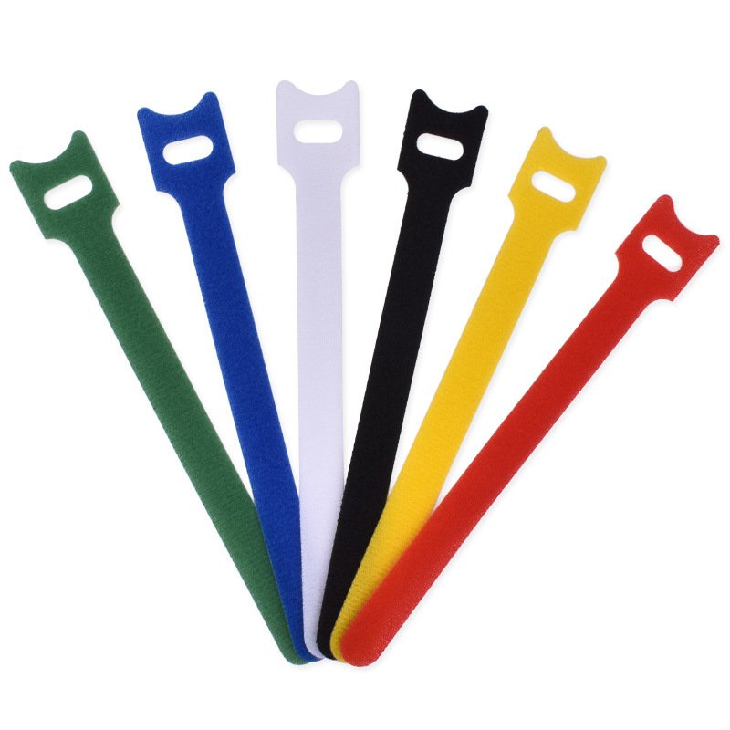 High Quantity 50 Pcs Reusable Fastening Cable Ties Releasable Hook And Loop Cable Ties Small