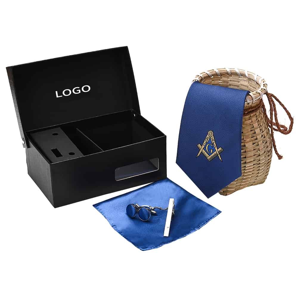Yili Supplier Custom Logo Handmade Premium Religious 100% Pure Organic Silk Free Masonic Ties