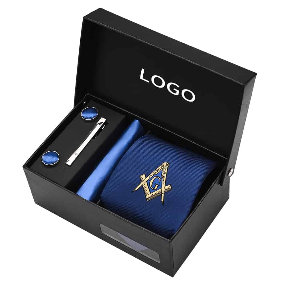 Yili Supplier Custom Logo Handmade Premium Religious 100% Pure Organic Silk Free Masonic Ties