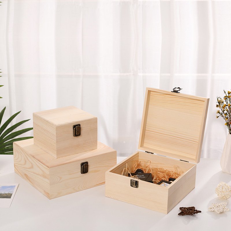 Custom log solid wooden jewelry collection wooden box hand gifts wedding gift valentine's day gift wood box