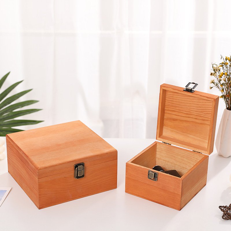Custom log solid wooden jewelry collection wooden box hand gifts wedding gift valentine's day gift wood box