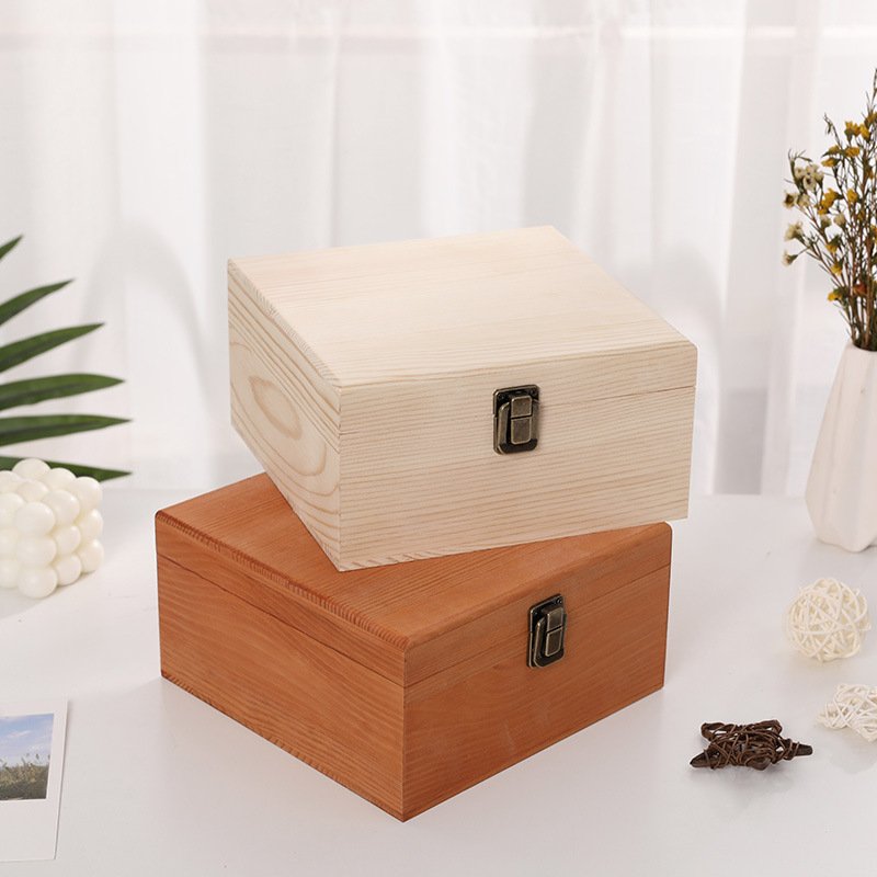 Custom log solid wooden jewelry collection wooden box hand gifts wedding gift valentine's day gift wood box