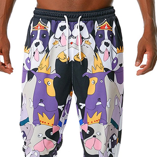Men's Active Sport Sweatpants Fleece Lined Jogger Pants with Drawstring 2 Side Pockets Plus Size Running Trousers