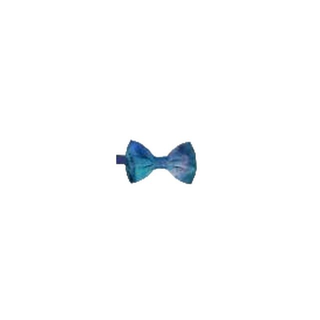 Italian High Quality Handmade Embroidered Blue Silk Bow Tie Multicolored High Fashion Fabric by Adriano